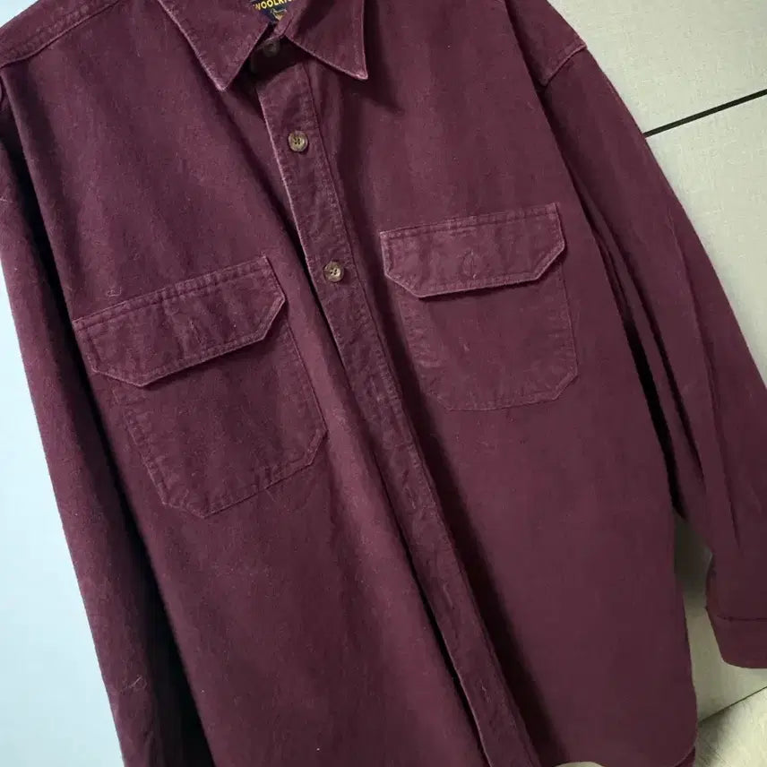 [BUNJANG] Woolrich Burgundy Shirt XL / 울리치 버번디 셔츠 XL