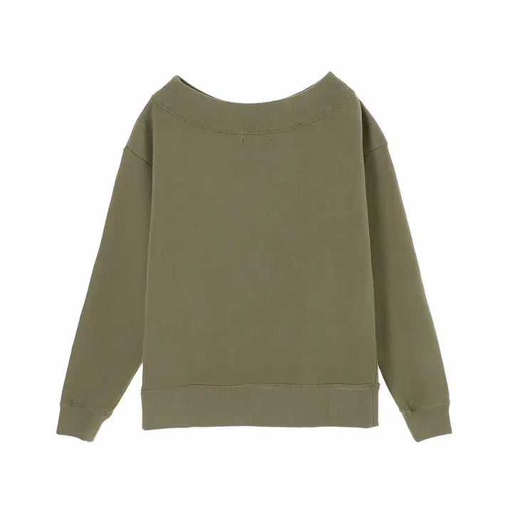 [BUNJANG] Hysteric Glamour Evil Skull Long Sleeve Sweatshirt Khaki / 히스테릭글래머 evil skull 맨투맨 롱슬리브 3way 카키