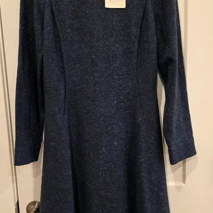 [BUNJANG] KEITH Navy A-line Silk Blend Dress / KEITH 키이스 네이비 A라인 실크 원피스