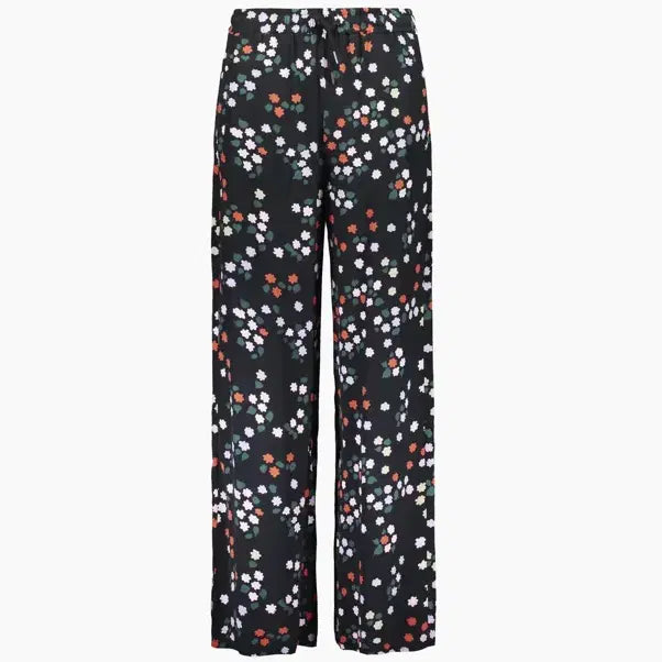 [BUNJANG] Marimekko Signature Flower Banding Wide Pants / 마리메꼬 시그니처 플라워 밴딩 와이드 팬츠