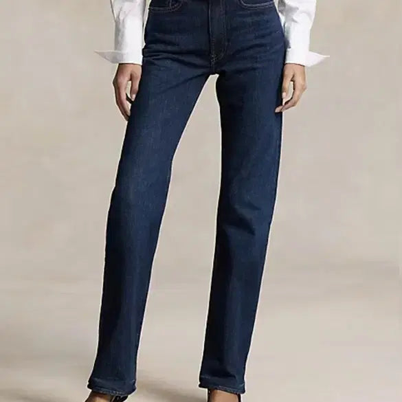 [BUNJANG] Polo Ralph Lauren High-Rise Straight Fit Denim Jeans / (정품큐알) 폴로 하이라이즈 스트레이트핏 진 데님 팬츠 청바지