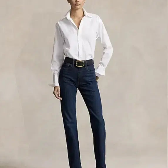 [BUNJANG] Polo Ralph Lauren High-Rise Straight Fit Denim Jeans / (정품큐알) 폴로 하이라이즈 스트레이트핏 진 데님 팬츠 청바지