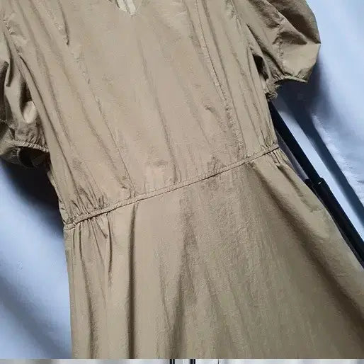 [BUNJANG] Bari Puff Short-Sleeve Long Dress / bari 바리 반팔 퍼프 바스락 롱 원피스