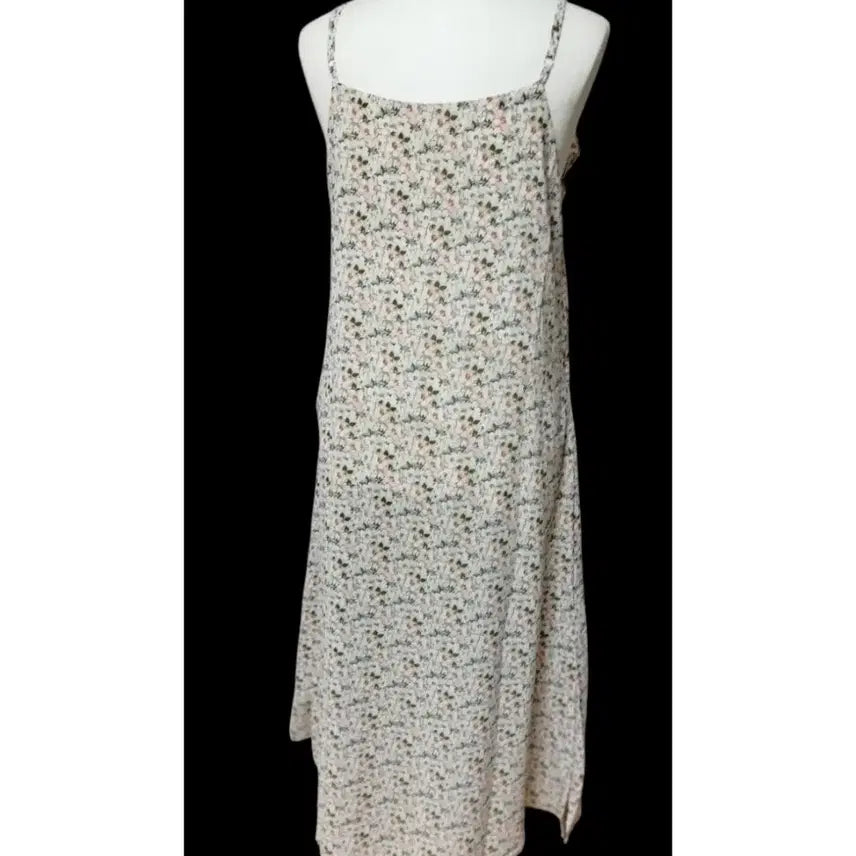 [BUNJANG] Plus Size Chiffon Sleeveless Maxi Dress - Floral Pattern / [새제품] 빅사이즈 나시 원피스, 쉬폰 원피스, 바캉스 원피스