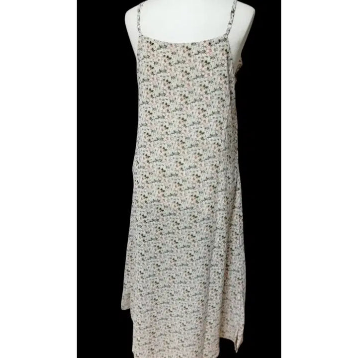 [BUNJANG] Plus Size Chiffon Sleeveless Maxi Dress - Floral Pattern / [새제품] 빅사이즈 나시 원피스, 쉬폰 원피스, 바캉스 원피스