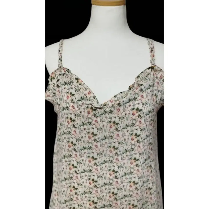 [BUNJANG] Plus Size Chiffon Sleeveless Maxi Dress - Floral Pattern / [새제품] 빅사이즈 나시 원피스, 쉬폰 원피스, 바캉스 원피스