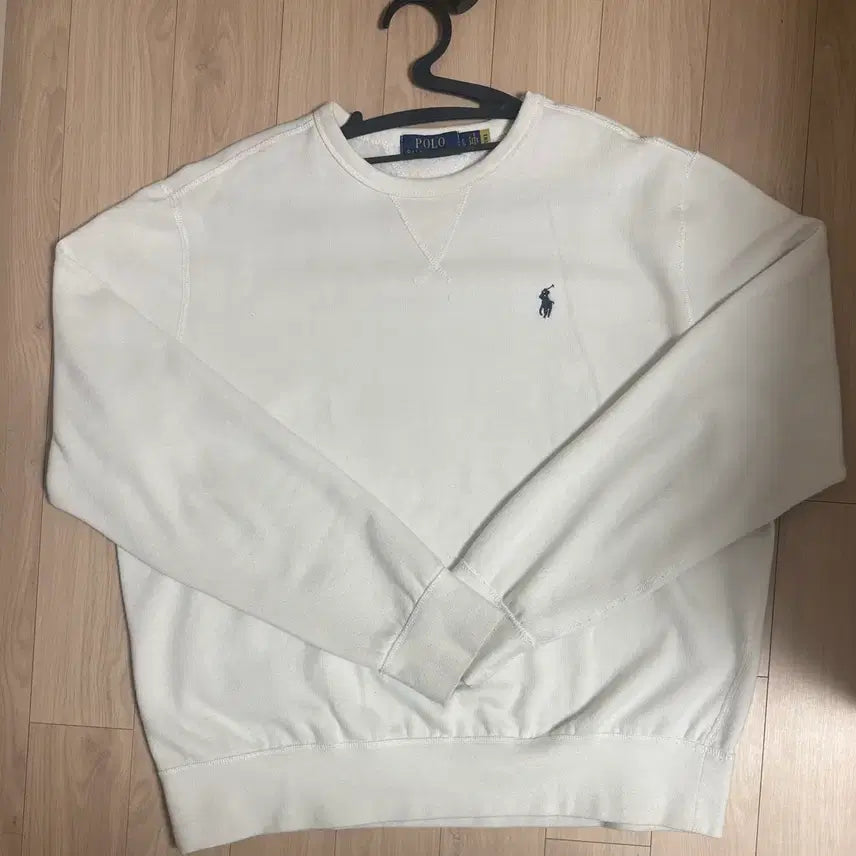 [BUNJANG] Polo Ralph Lauren White Sweatshirt L / 폴로 랄프로렌 화이트 맨투맨