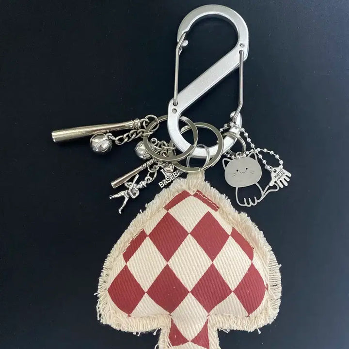 [BUNJANG] Fabric Bag Charm Keychain Set / 패브릭 백참 키링 키체인