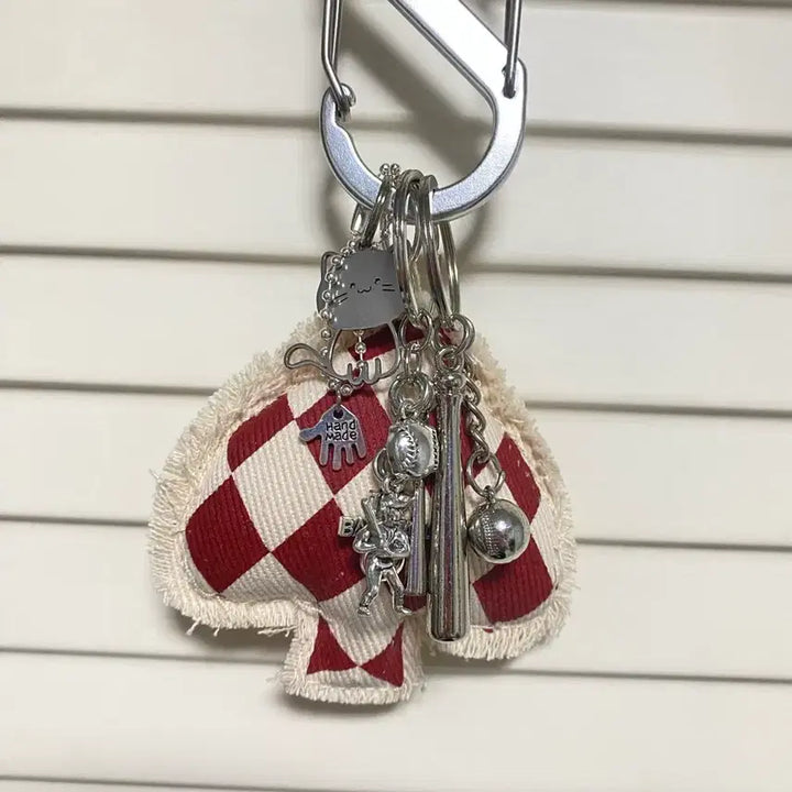 [BUNJANG] Fabric Bag Charm Keychain Set / 패브릭 백참 키링 키체인