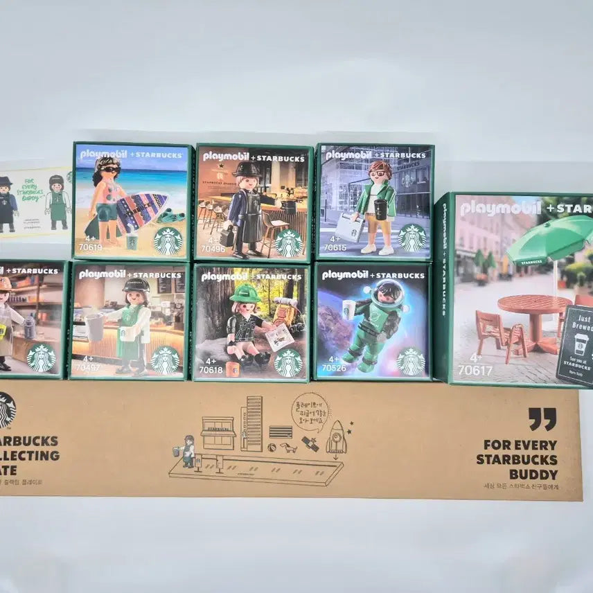 [BUNJANG] Playmobil Starbucks Collaboration Season 1 Full Set / 플레이모빌 스타벅스 시즌1 콜라보 풀세트