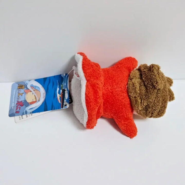 [BUNJANG] Ghibli Ponyo Mascot Plush Keychain + 2 Postcards / 지브리 정품 벼랑위의 포뇨 마스코트 인형+정품 엽서 2장