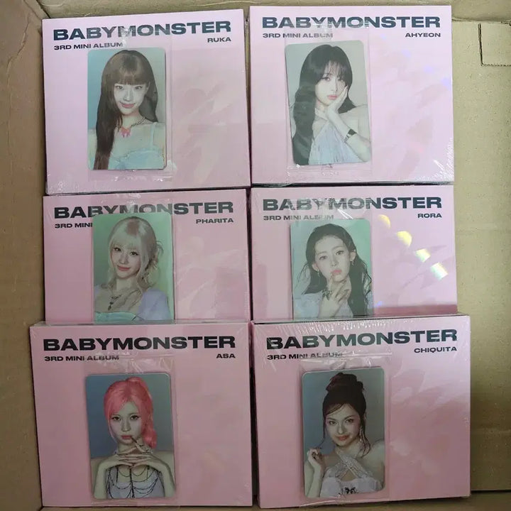 [BUNJANG] BABYMONSTER CHOOM Jewel Set (6 Versions, Sealed) / (미개봉) 베이비몬스터 춤(CHOOM) Jewel 6종 세트 판매