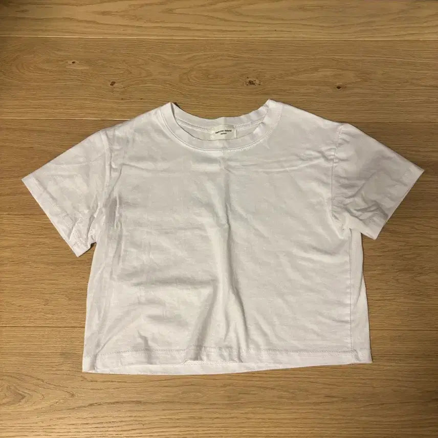 [SOLD OUT] 크롭 흰색 무지티