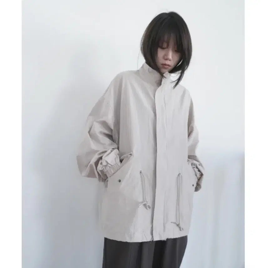 [BUNJANG] After Monday Half Field Jumper Beige / 에프터먼데이 half field jumper