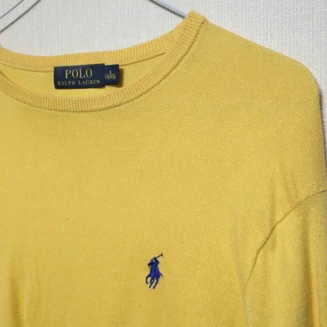 [BUNJANG] Polo Ralph Lauren Yellow Knit Sweater / 폴로 랄프로렌 옐로우 니트