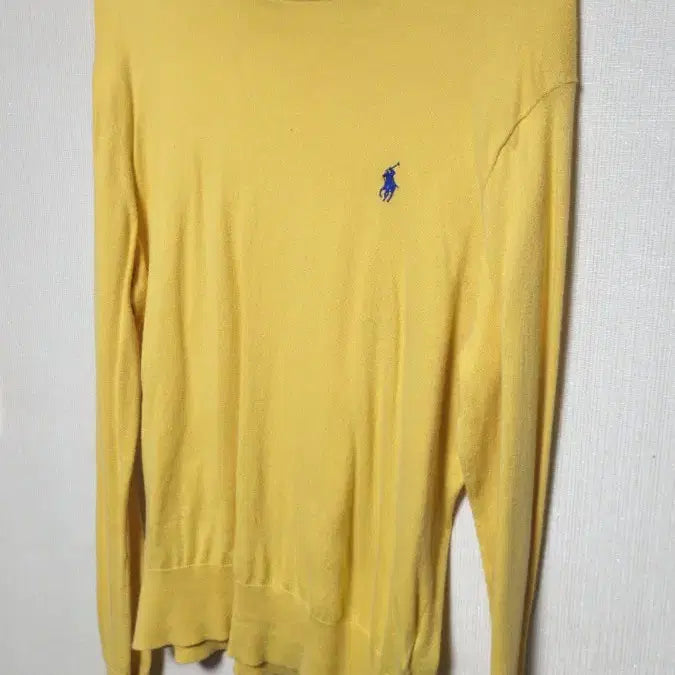 [BUNJANG] Polo Ralph Lauren Yellow Knit Sweater / 폴로 랄프로렌 옐로우 니트