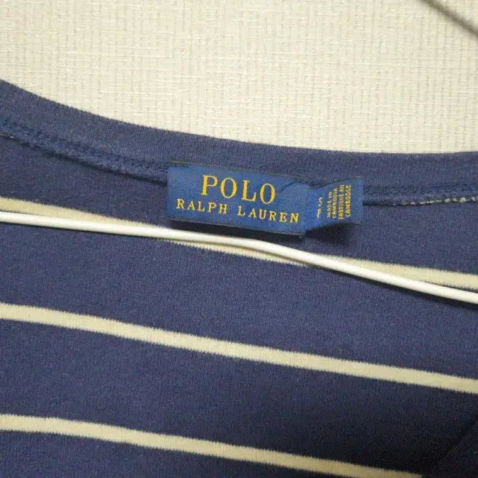 [BUNJANG] Polo Ralph Lauren Striped Long Sleeve T-Shirt Navy / 폴로 랄프로렌 스트라이프 긴팔 티셔츠 네이비