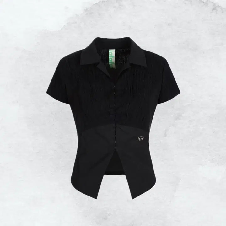 [BUNJANG] Lalafox Short Sleeve Blouse Black / 새상품 Lalafox 라라폭스 반팔 블라우스 블랙