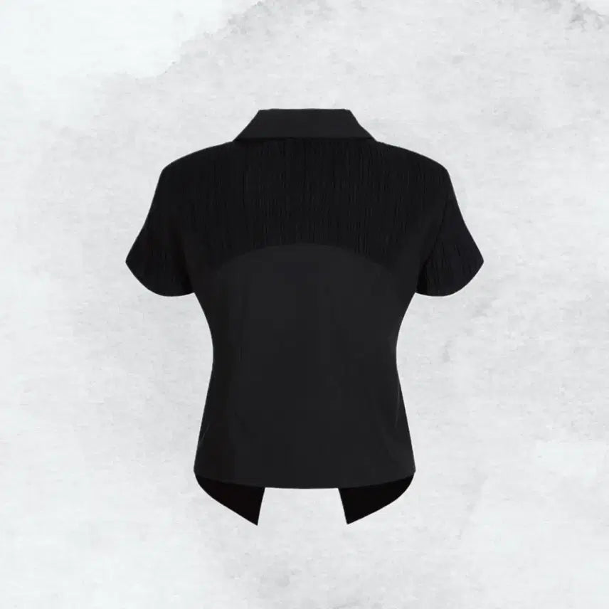 [BUNJANG] Lalafox Short Sleeve Blouse Black / 새상품 Lalafox 라라폭스 반팔 블라우스 블랙