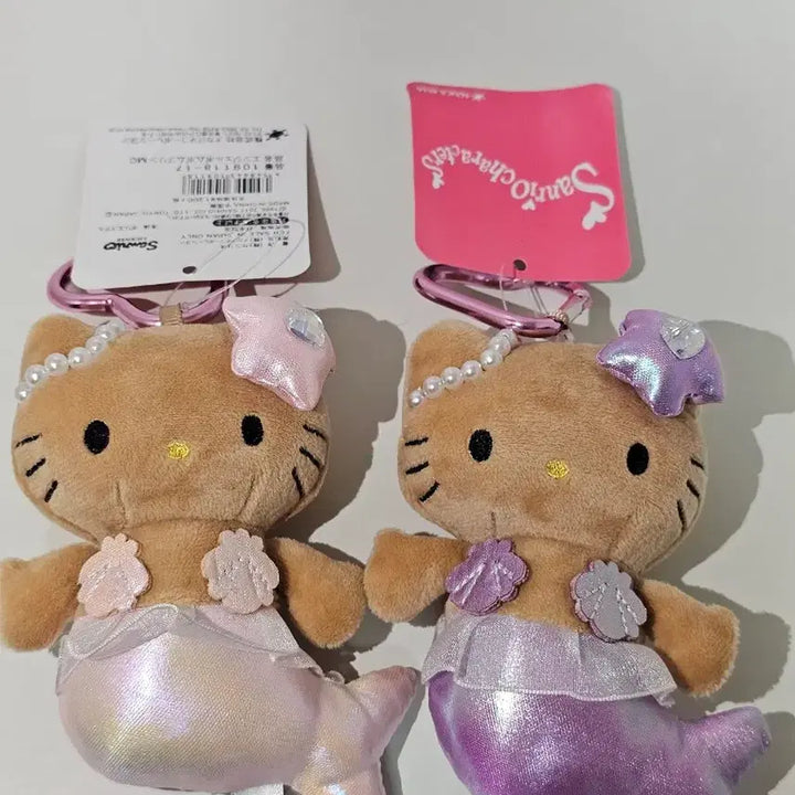 [BUNJANG] Hello Kitty Mermaid Doll Keyring Set (3 Types) / (일괄3종) 헬로키티 인어공주 인형 키링 세트