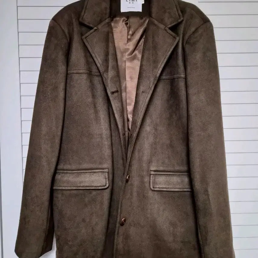 [BUNJANG] Suede Brown Jacket (Size S) / 스웨이드 브라운 자켓 (s사이즈)