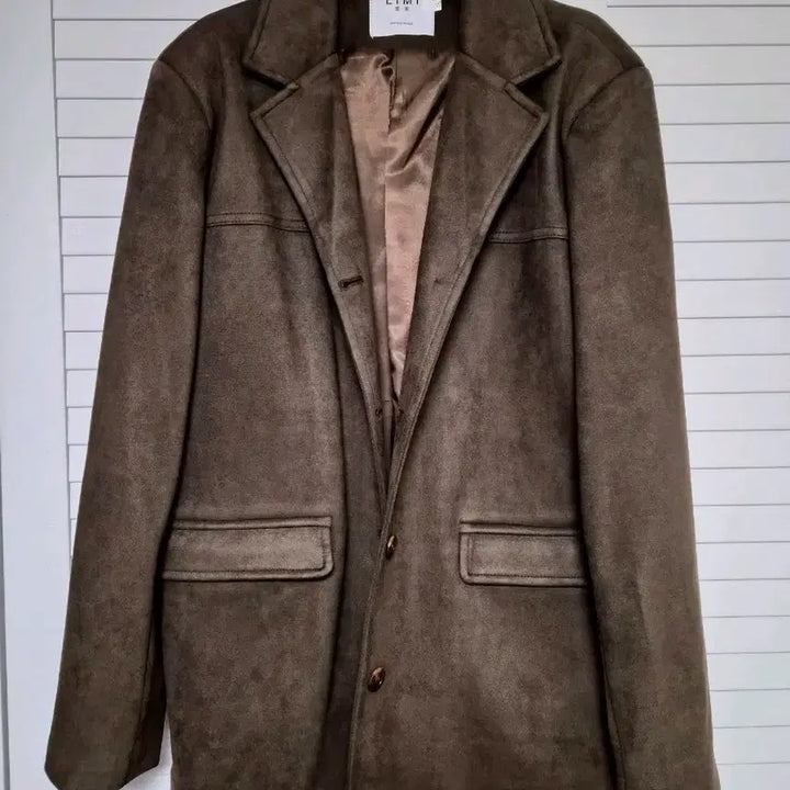 [BUNJANG] Suede Brown Jacket (Size S) / 스웨이드 브라운 자켓 (s사이즈)