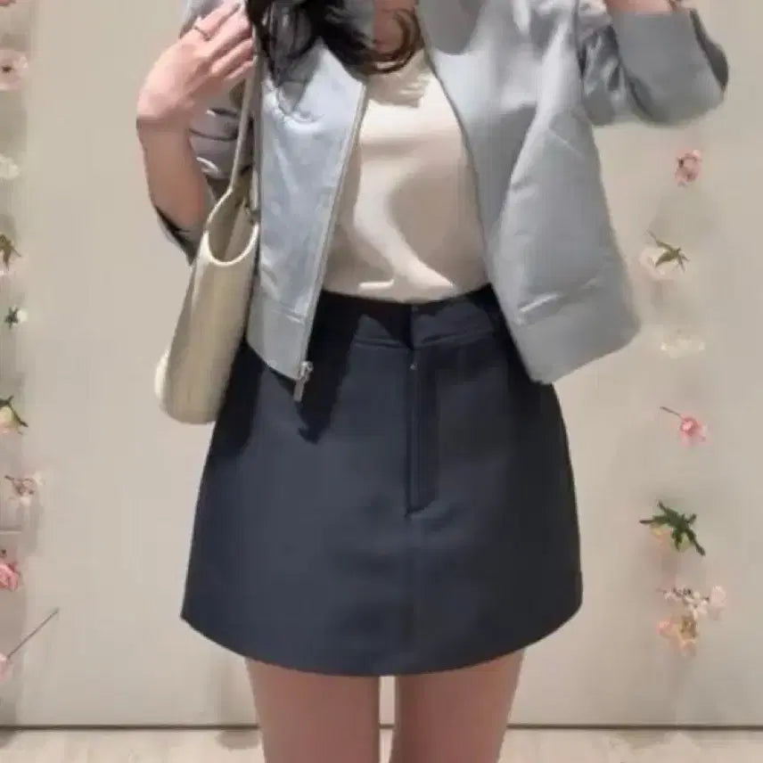 [SOLD OUT] SIE 시에 슬로 코튼 트라우저 스커트 네이비 XS