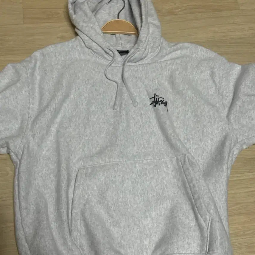 [BUNJANG] Stussy Ash Grey Hoodie / 스투시 애쉬 그레이 후드티