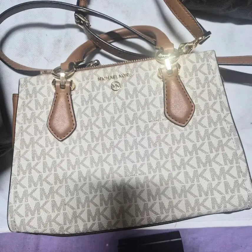 [BUNJANG] Michael Kors Monogram Tote Bag / 마이클코어스 모노그램 토트백 가방
