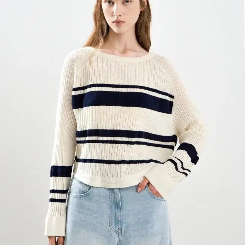 [BUNJANG] System Two-Way Knit Top / 한섬시스템 투웨이 니트 탑