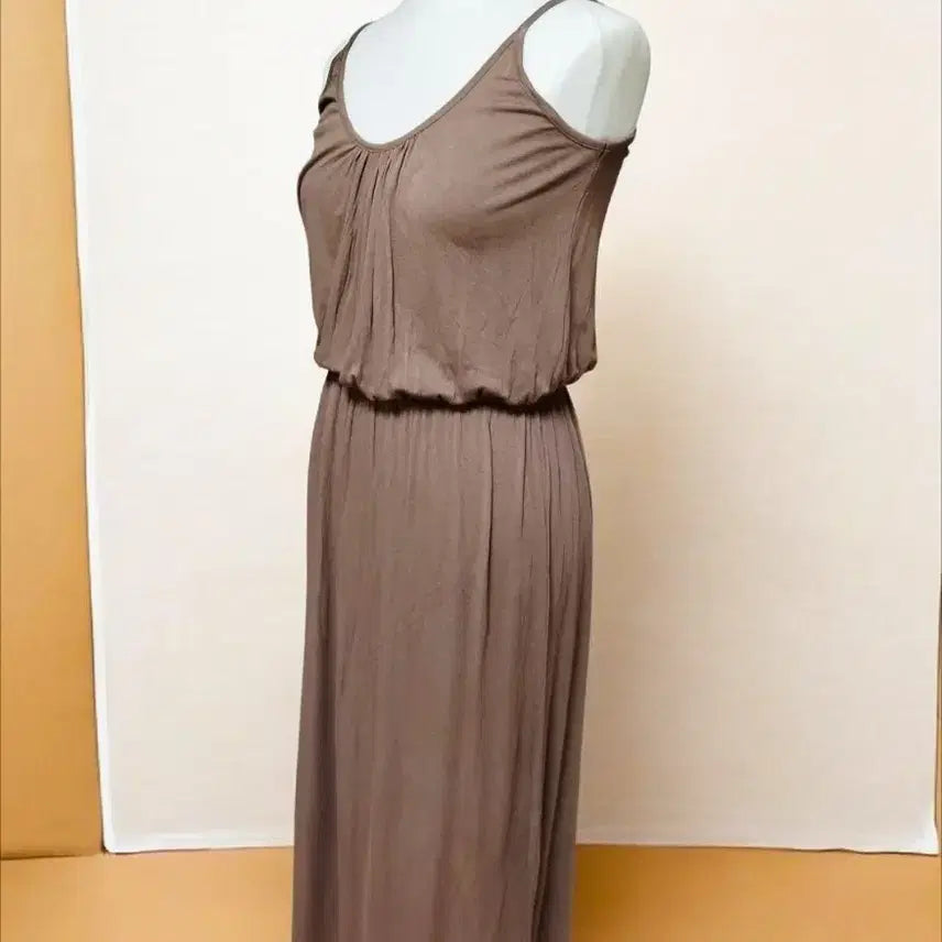 [BUNJANG] Free Size Cotton Sleeveless Maxi Dress / (새제품) 프리사이즈 끈 나시 원피스, 롱 나시 원피스