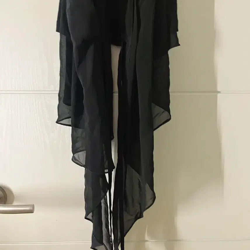 [BUNJANG] Vintage Black Draping Sleeveless Top / 빈티지 블랙 드레이핑 탑