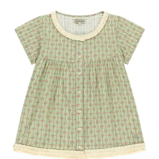 [BUNJANG] KOSEIO Shirring Fringe Blouse / 코이세이오 프린지 셔링 블라우스 1