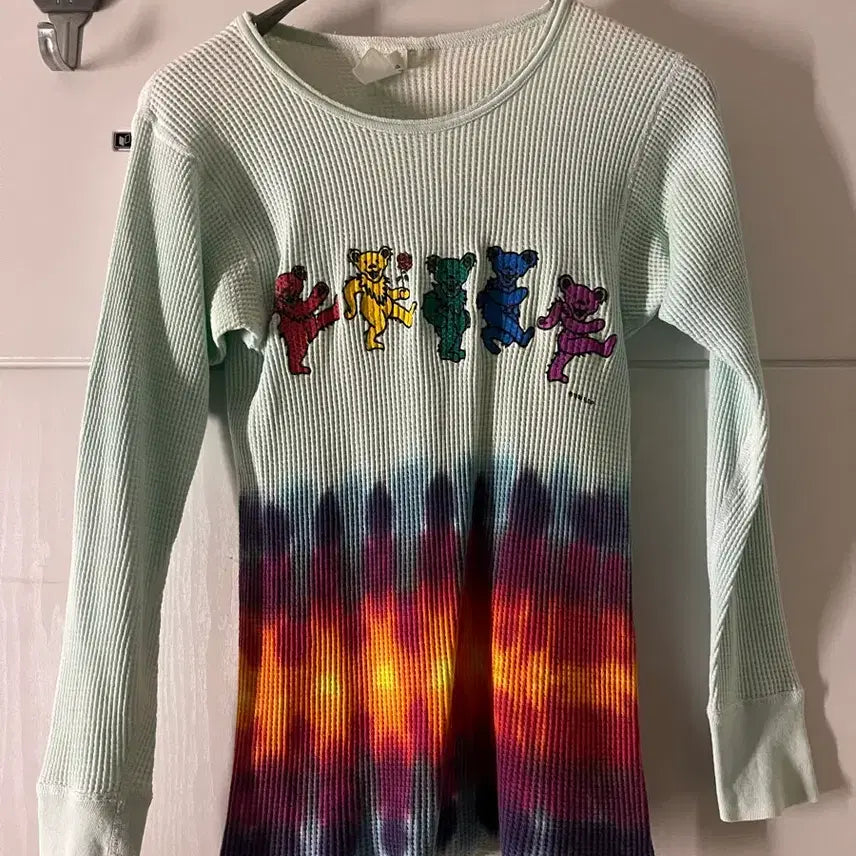 [SOLD OUT] 90s 빈티지 그레이트풀베어 댄싱베어 와플 티