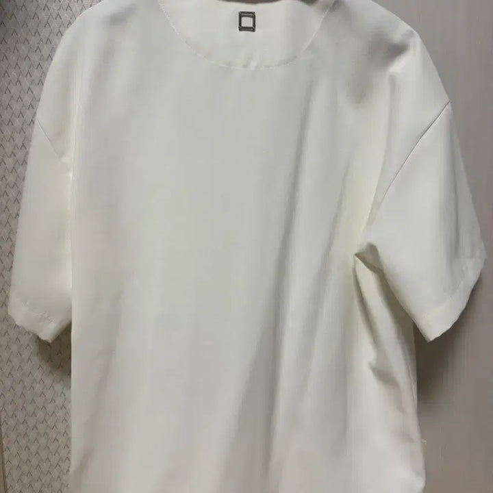 [BUNJANG] Wooyoungmi 25SS White Open Polo Shirt (Size 46) / 우영미 25ss 화이트 오픈 폴로 셔츠 (46)