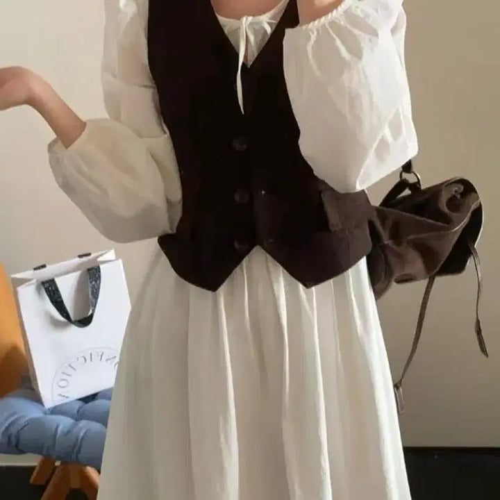 [BUNJANG] Esench Cotton Flare Long Dress / 이센치 코튼 플레어 롱 원피스