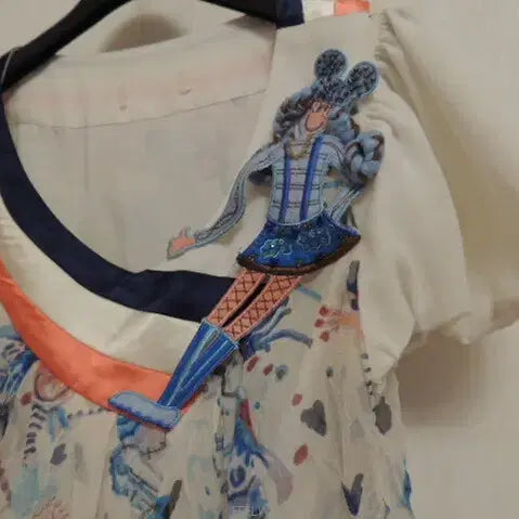 [BUNJANG] Doll Patch Embellished Dress / 인형패치장식 넘 넘 이뿐 원피스 / 반품 47cm