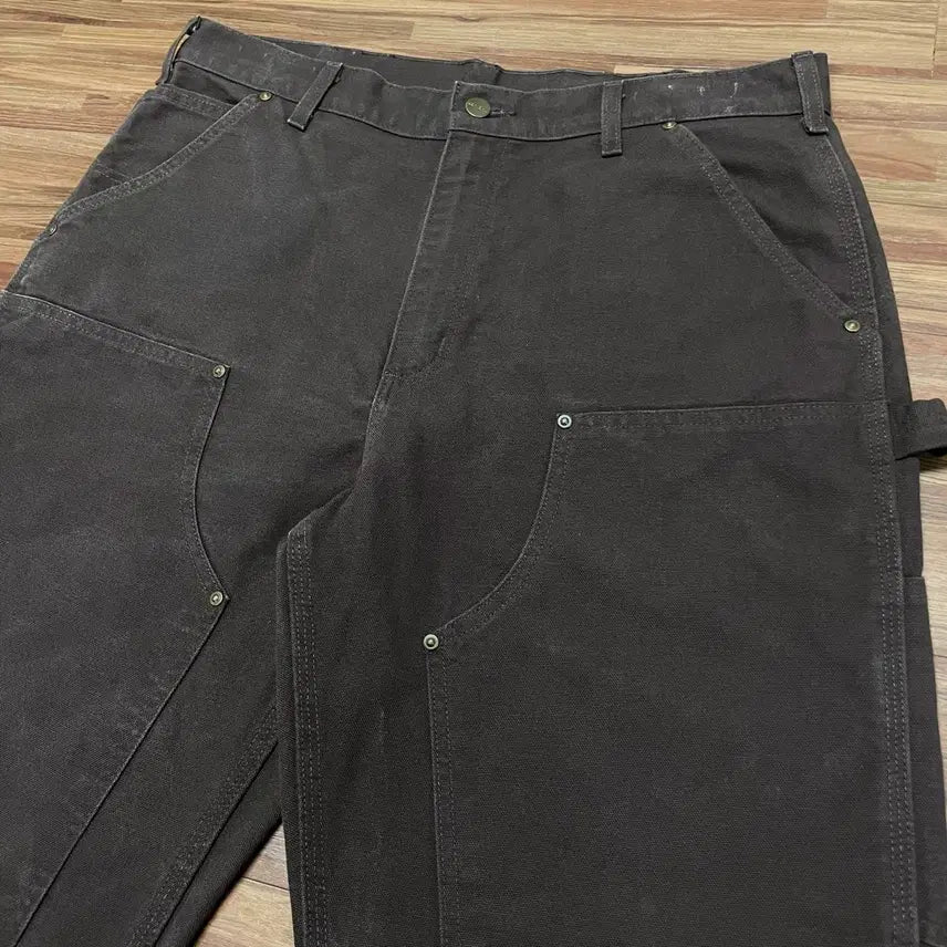 [BUNJANG] Carhartt Dark Brown Double Knee B136 Carpenter Work Pants / 칼하트 다크브라운 더블니 dkb b136 카펜터 워크팬츠 34