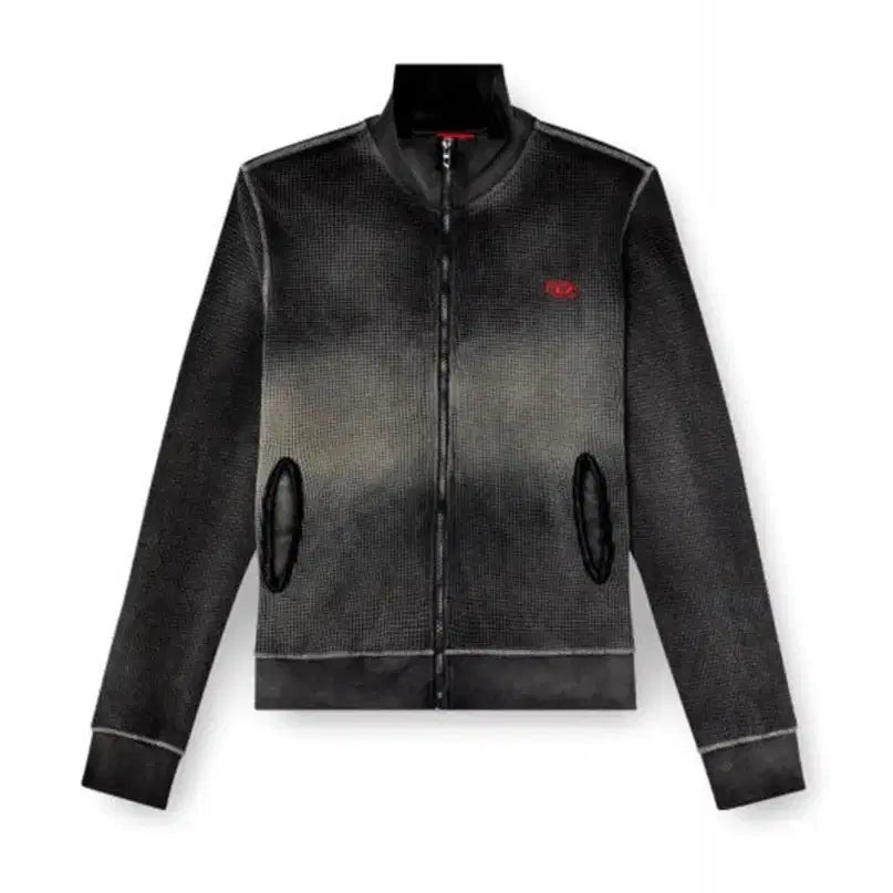 [BUNJANG] Diesel Washed Black Zip-Up Jacket (Japan Store Edition) / 디젤 워싱 블랙 집업 자켓 (일본 매장판)