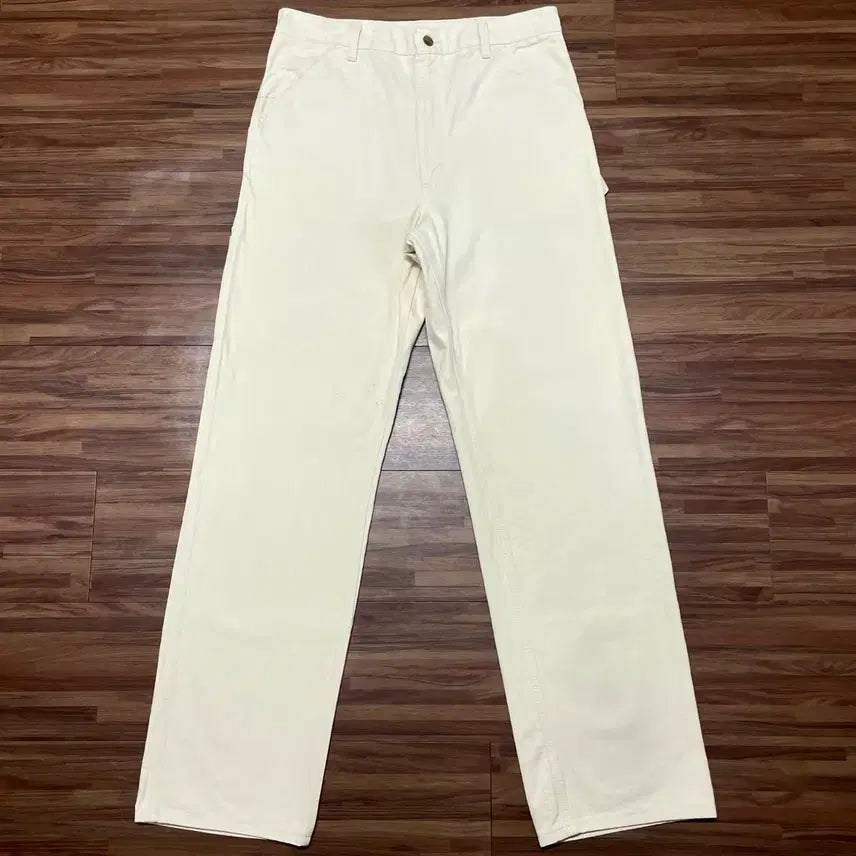 [BUNJANG] 90s Carhartt Ecru Cream Single Knee Carpenter Work Pants 34 / 90s 미제 칼하트 에크루 크림 오프 화이트 싱글니 카펜터 워크팬츠 34