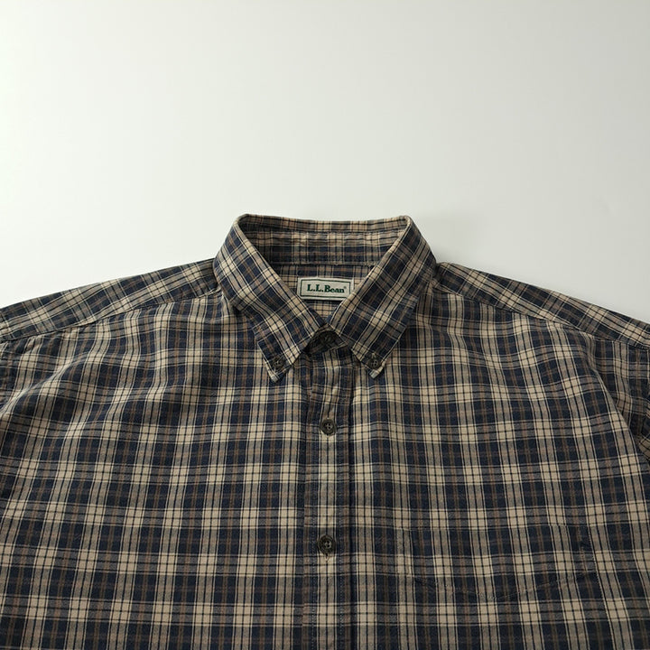 [BUNJANG] L.L.Bean 90s Classic Small Tartan Check Shirt / CK472 L 엘엘빈 90s 올드 클래식 스몰 타탄체크 셔츠 남방