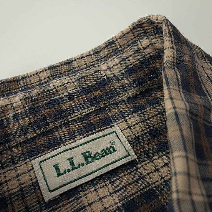 [BUNJANG] L.L.Bean 90s Classic Small Tartan Check Shirt / CK472 L 엘엘빈 90s 올드 클래식 스몰 타탄체크 셔츠 남방