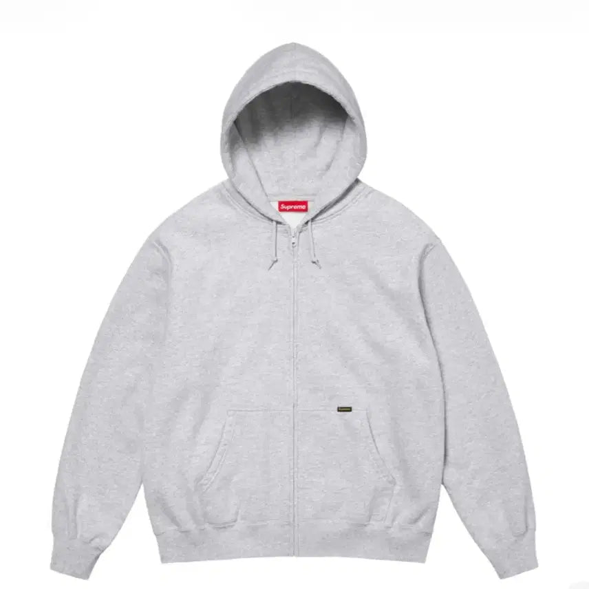 [BUNJANG] Supreme Work Zip Up Hoodie Sweatshirt Ash Grey 24FW / 슈프림 워크 집업 후드 스웨트셔츠 애쉬 그레이 - 24FW