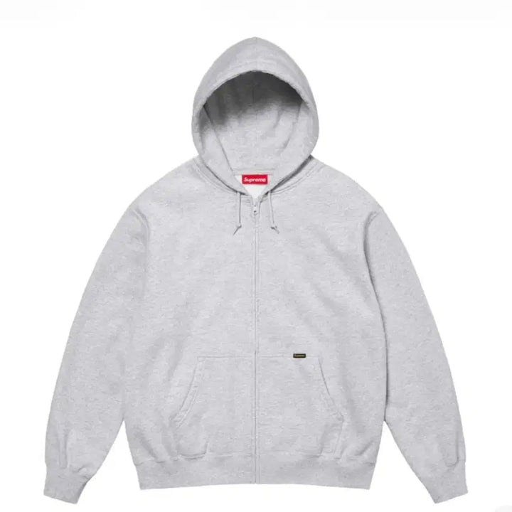 [BUNJANG] Supreme Work Zip Up Hoodie Sweatshirt Ash Grey 24FW / 슈프림 워크 집업 후드 스웨트셔츠 애쉬 그레이 - 24FW