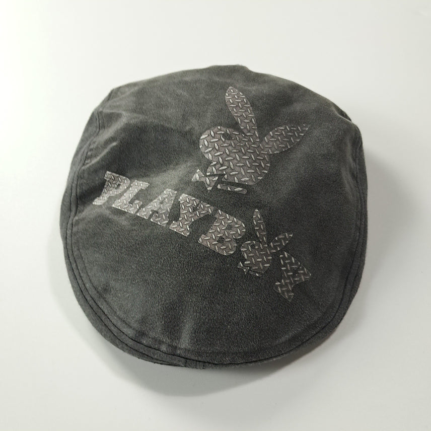 [BUNJANG] Playboy 00s Japan Edition Metal Pattern Big Logo Hunting Cap / CK480 플레이보이 00s 일본판 메탈패턴 빅로고 헌팅캡 모자