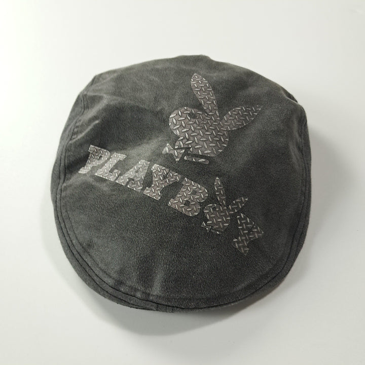 [BUNJANG] Playboy 00s Japan Edition Metal Pattern Big Logo Hunting Cap / CK480 플레이보이 00s 일본판 메탈패턴 빅로고 헌팅캡 모자