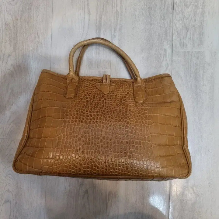 [BUNJANG] Longchamp Roger Vivier Leather Tote Bag / 프랑스 롱샴로저 가죽 토드백