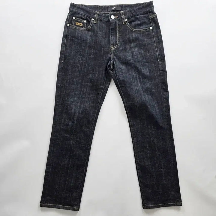 [BUNJANG] PLAC Jeans Berlin Black Denim Slim Fit Stretch Jeans (Size 29) / 플랙진 청바지 흑청 스판 9부 데님 사이즈29 R5357