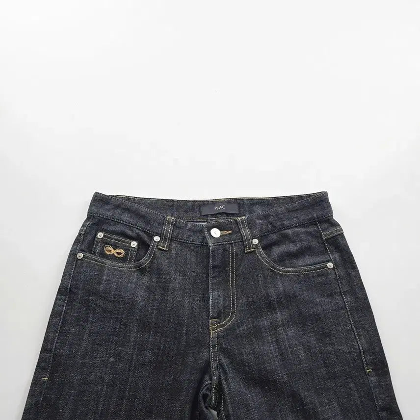 [BUNJANG] PLAC Jeans Berlin Black Denim Slim Fit Stretch Jeans (Size 29) / 플랙진 청바지 흑청 스판 9부 데님 사이즈29 R5357