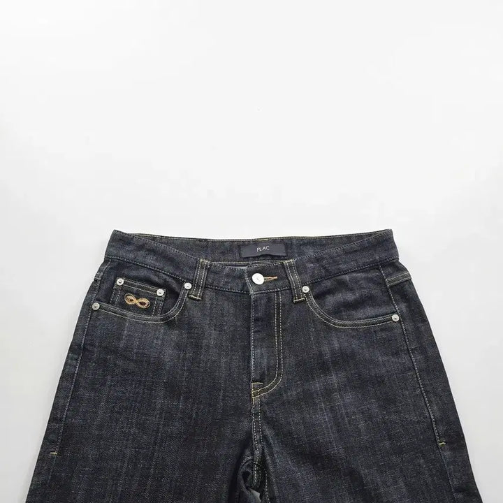 [BUNJANG] PLAC Jeans Berlin Black Denim Slim Fit Stretch Jeans (Size 29) / 플랙진 청바지 흑청 스판 9부 데님 사이즈29 R5357